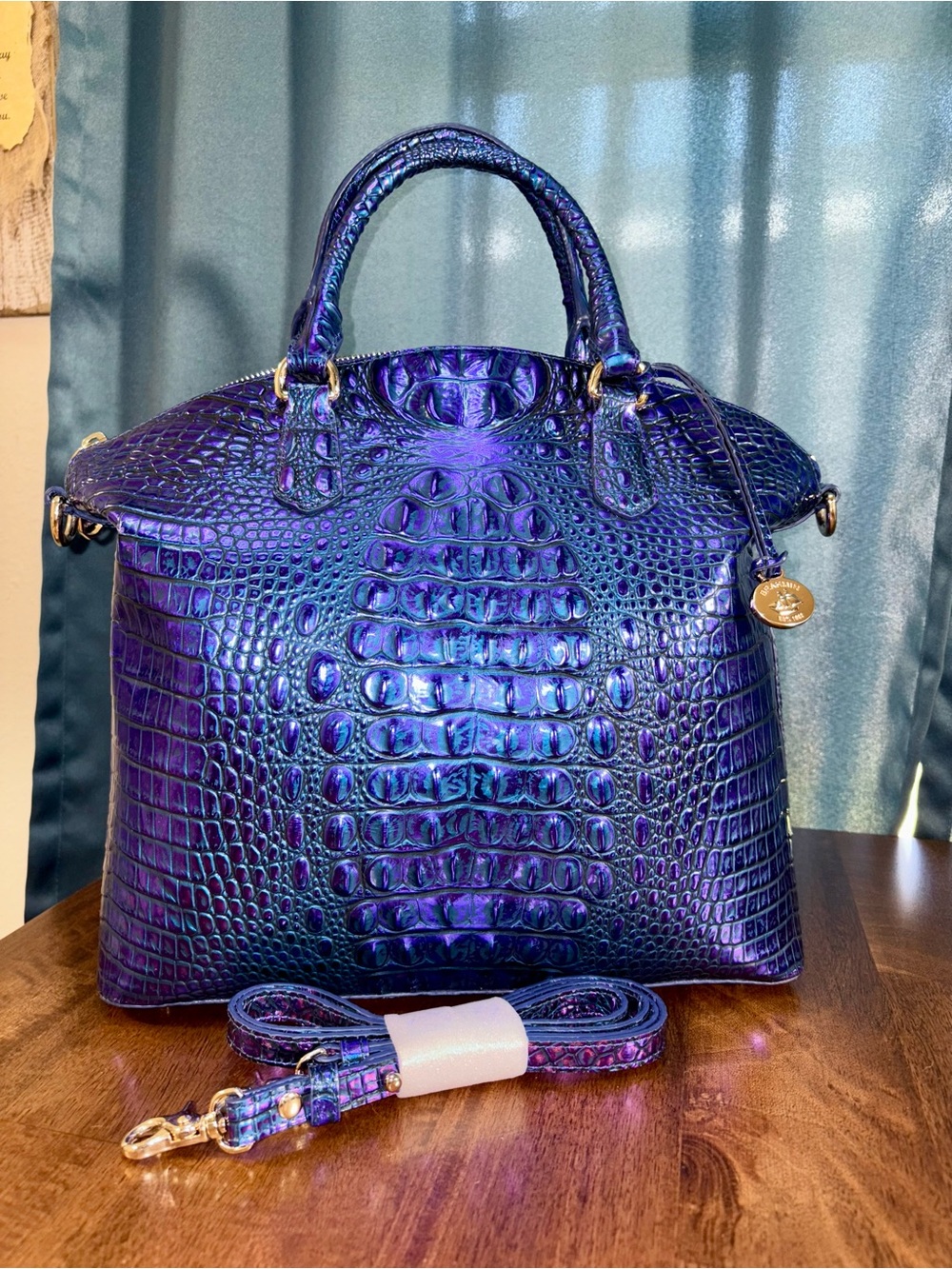 Brahmin GUC Lrg Duxbury - Royalty (Solid) - Metallic Iridescent - RARE, HTF